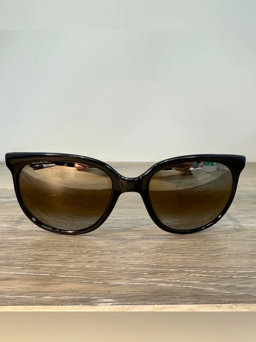 Vintage Vuarnet Pouilloux 002 Sunglasses Amber Lens Black Frames France 1980's